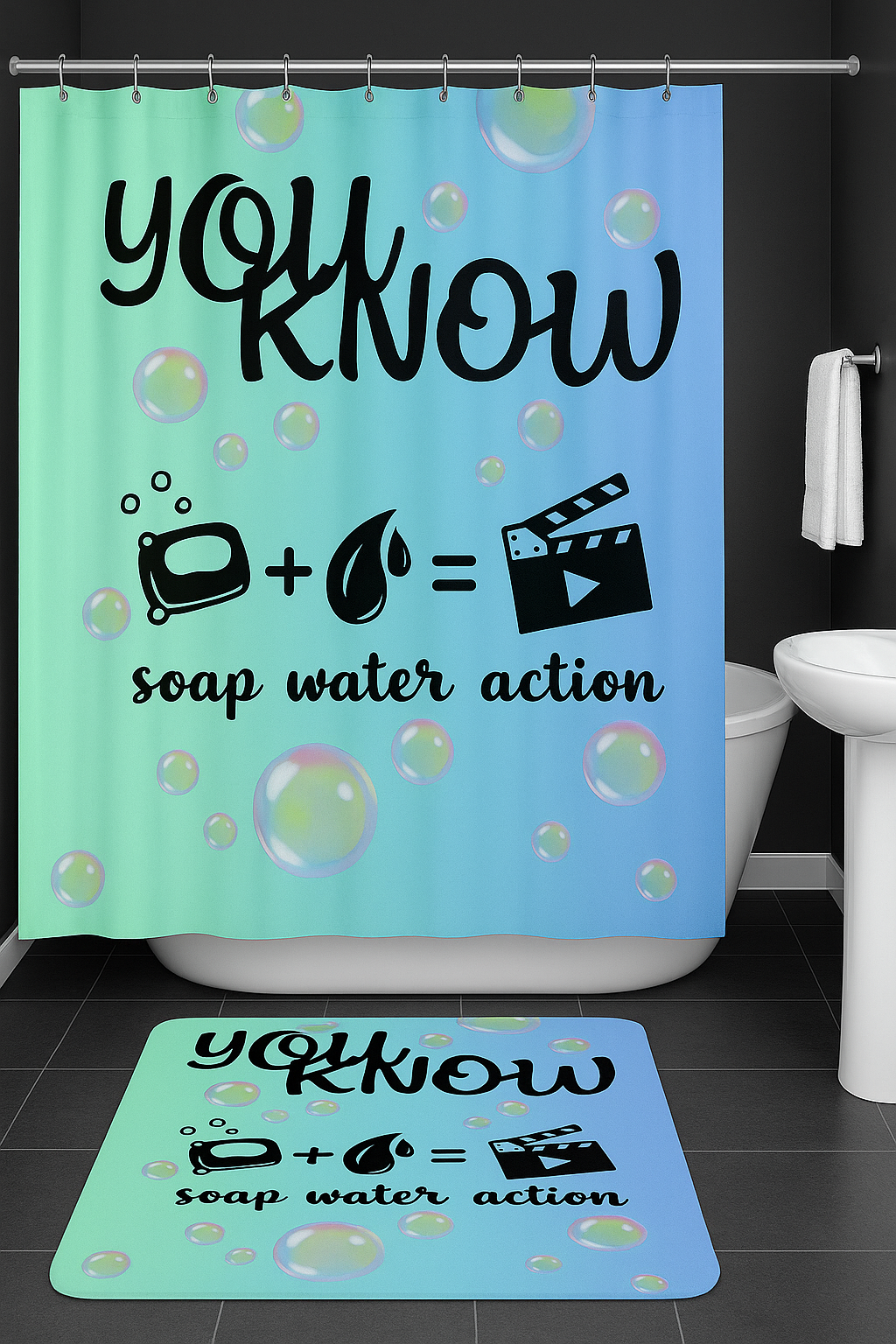 Lights, Camera, Shower Set
